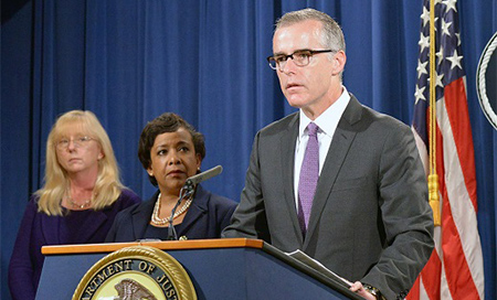 Dimite el subdirector del FBI, Andrew McCabe 